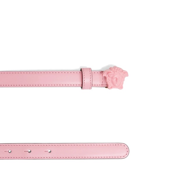 New Authentic VERSACE Pink leather ''Medusa'' belt by VERSACE - Picture 5 of 9